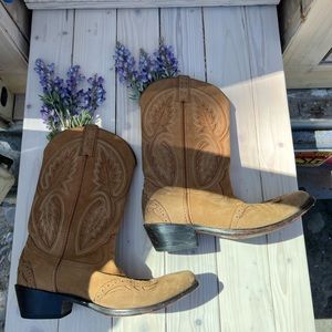 leather cowboy boot